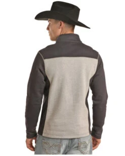 Rock & Roll Denim Men's FR Color Block 1/4 Zip Work Pullover