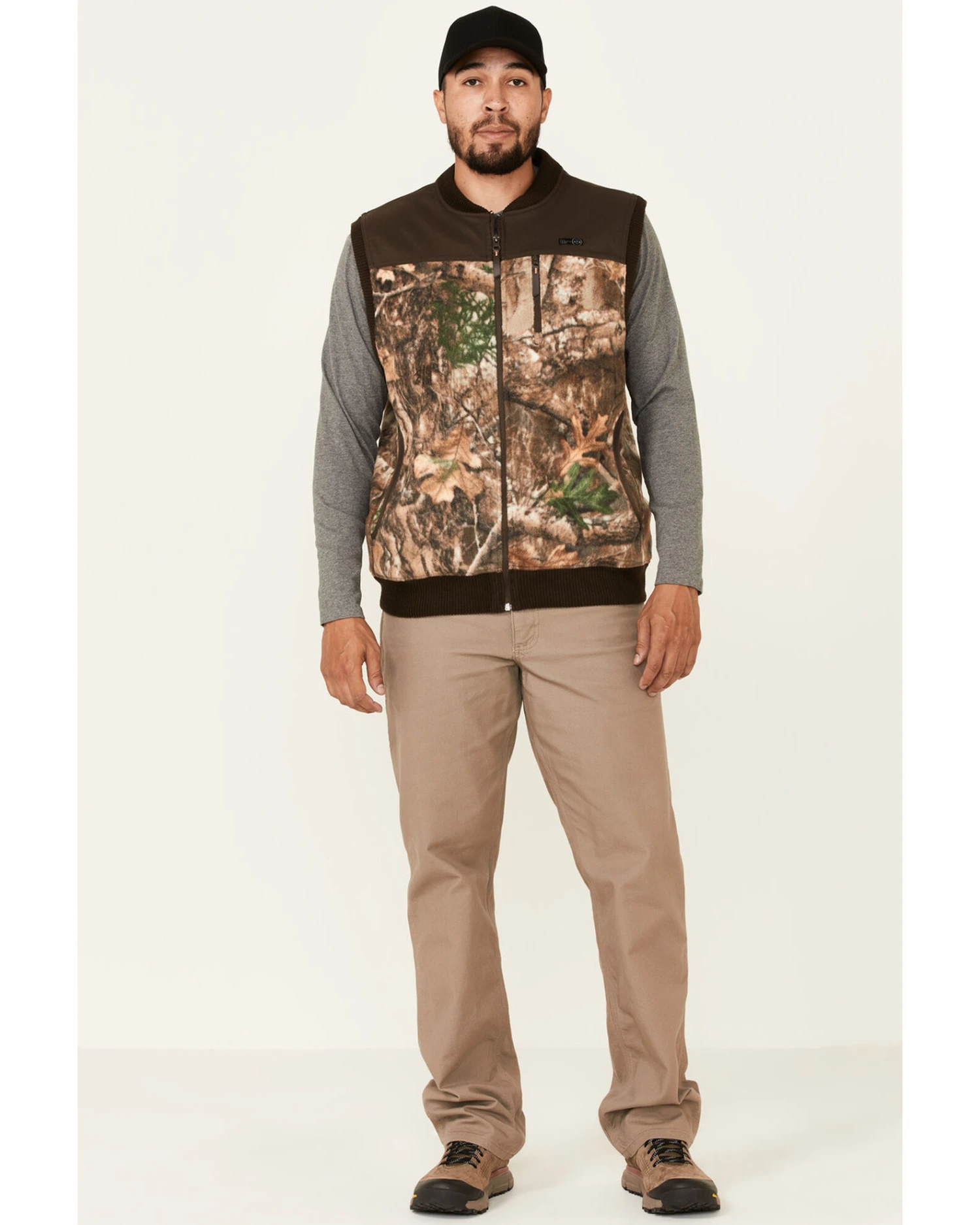 Wrangler ATG Men's All-Terrain Realtree Camo Fleece Zip-Front Bomber Vest 6 Wrangler ATG Men's All-Terrain Realtree Camo Fleece Zip-Front Bomber Vest - Image 4