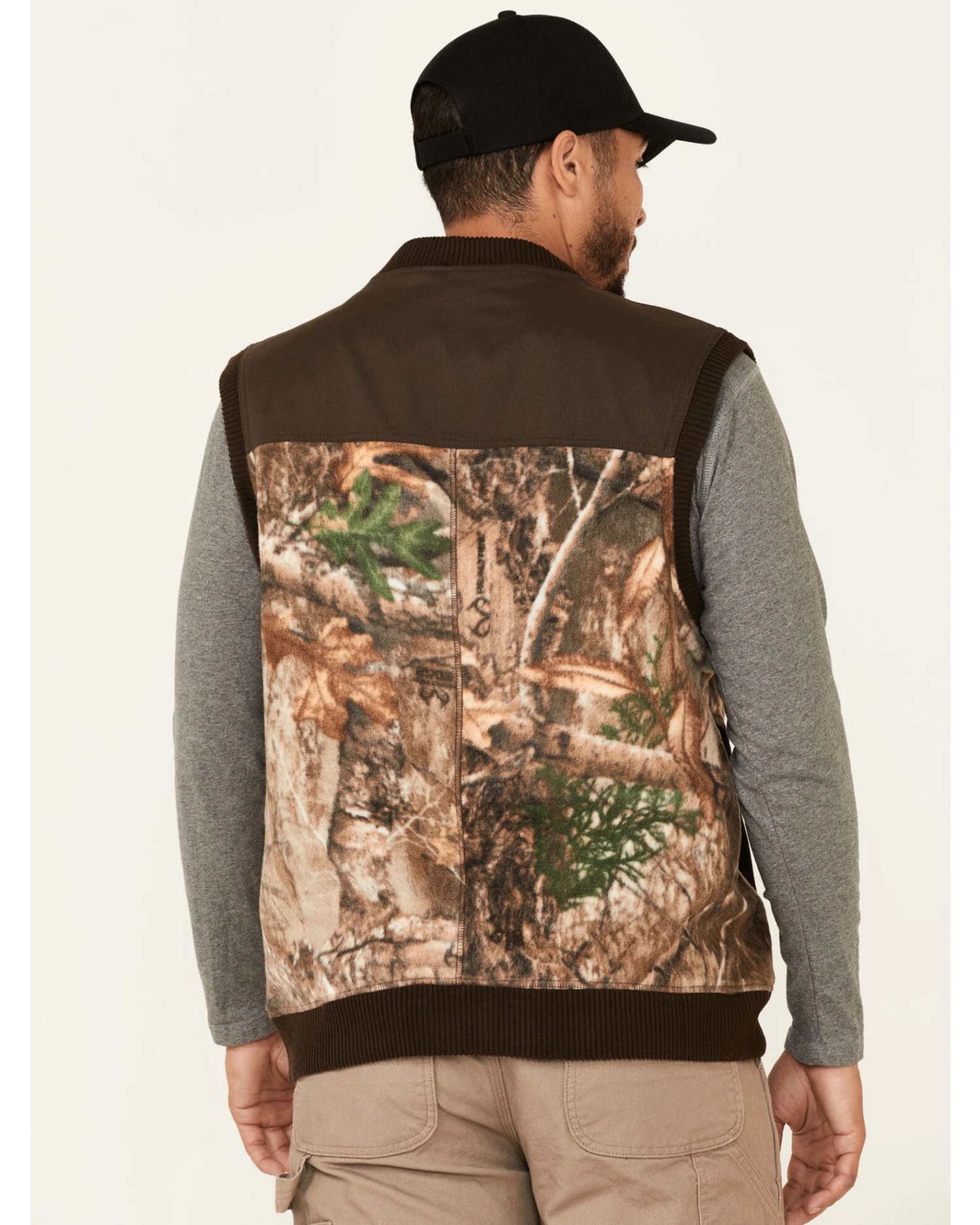 Wrangler ATG Men's All-Terrain Realtree Camo Fleece Zip-Front Bomber Vest 4 Wrangler ATG Men's All-Terrain Realtree Camo Fleece Zip-Front Bomber Vest - Image 2