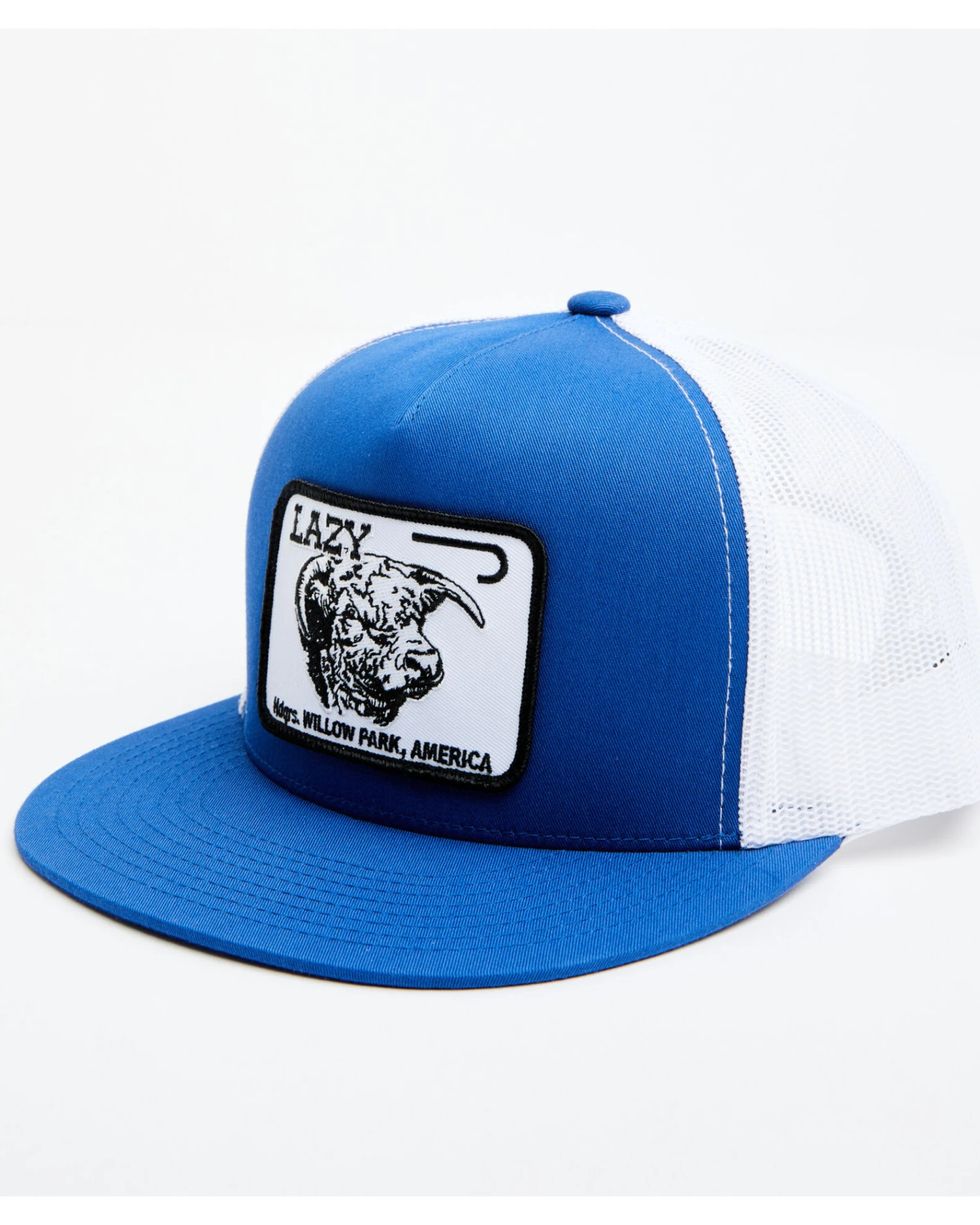 Lazy J Ranch Men's Cattle Headquarters Logo Patch Mesh-Back Ball Cap 3 Lazy J Ranch Men's Cattle Headquarters Logo Patch Mesh-Back Ball Cap