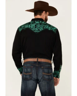 Scully Men's Embroidered Gunfighter Long Sleeve Pearl Snap Western Shirt 8 Scully Men's Embroidered Gunfighter Long Sleeve Pearl Snap Western Shirt -Boot Barn 2000350083 001 P4