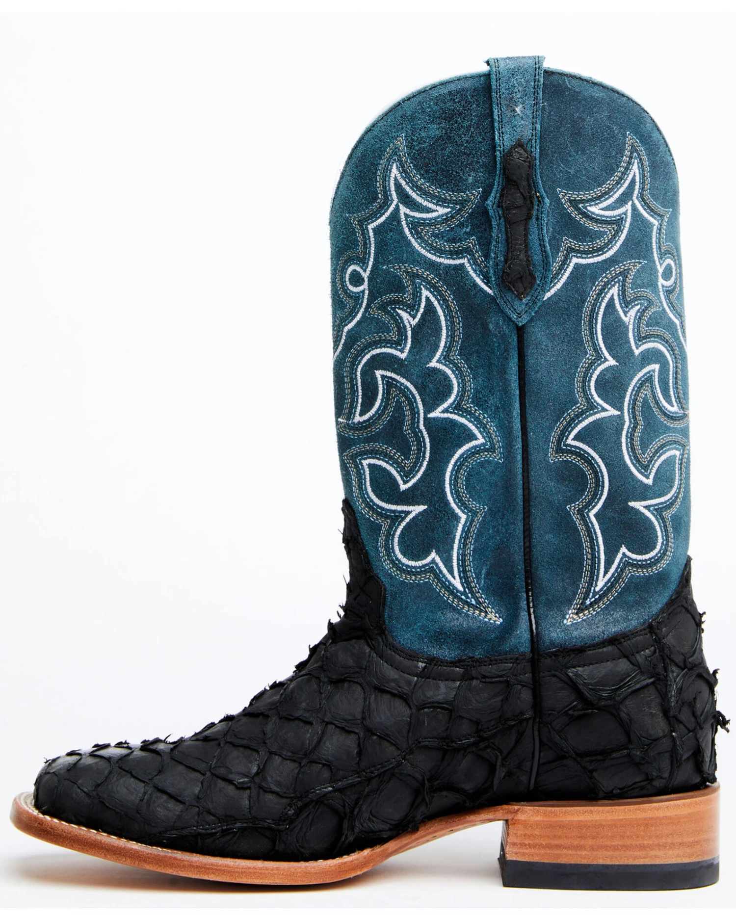 Cody James Men's Pirarucu Soul Western Exotic Boot - Broad Square Toe 5 Cody James Men's Pirarucu Soul Western Exotic Boot - Broad Square Toe - Image 3