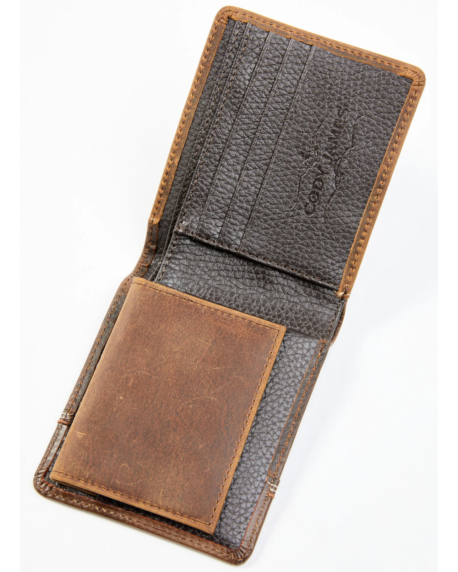Cody James Men's Brown Ostrich Bifold Tooled Wallet 4 Cody James Men's Brown Ostrich Bifold Tooled Wallet - Image 2