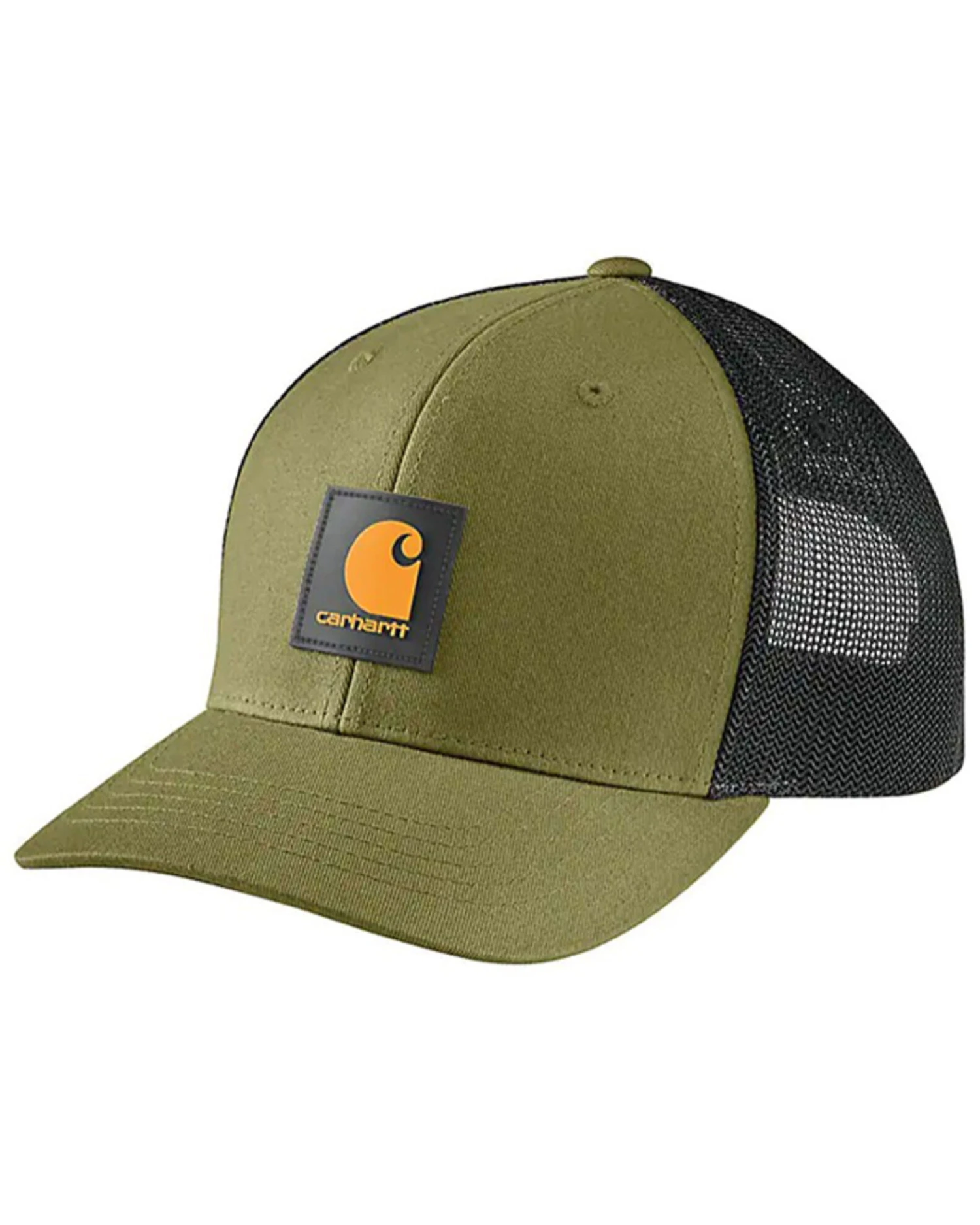 Carhartt Men's Logo Patch Mesh Back Trucker Cap 3 Carhartt Men's Logo Patch Mesh Back Trucker Cap