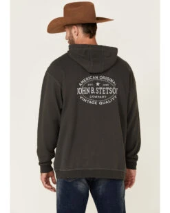 Stetson Men's Gray Vintage Logo Back Graphic Hooded Sweatshirt 8 Stetson Men's Gray Vintage Logo Back Graphic Hooded Sweatshirt -Boot Barn 2000354142 020 P4