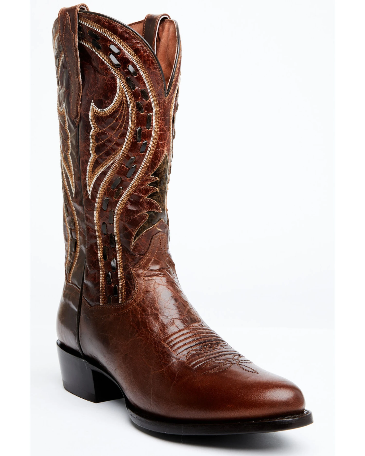 Dan Post Men's Swirled Embroidery Western Boots - Medium Toe 3 Dan Post Men's Swirled Embroidery Western Boots - Medium Toe
