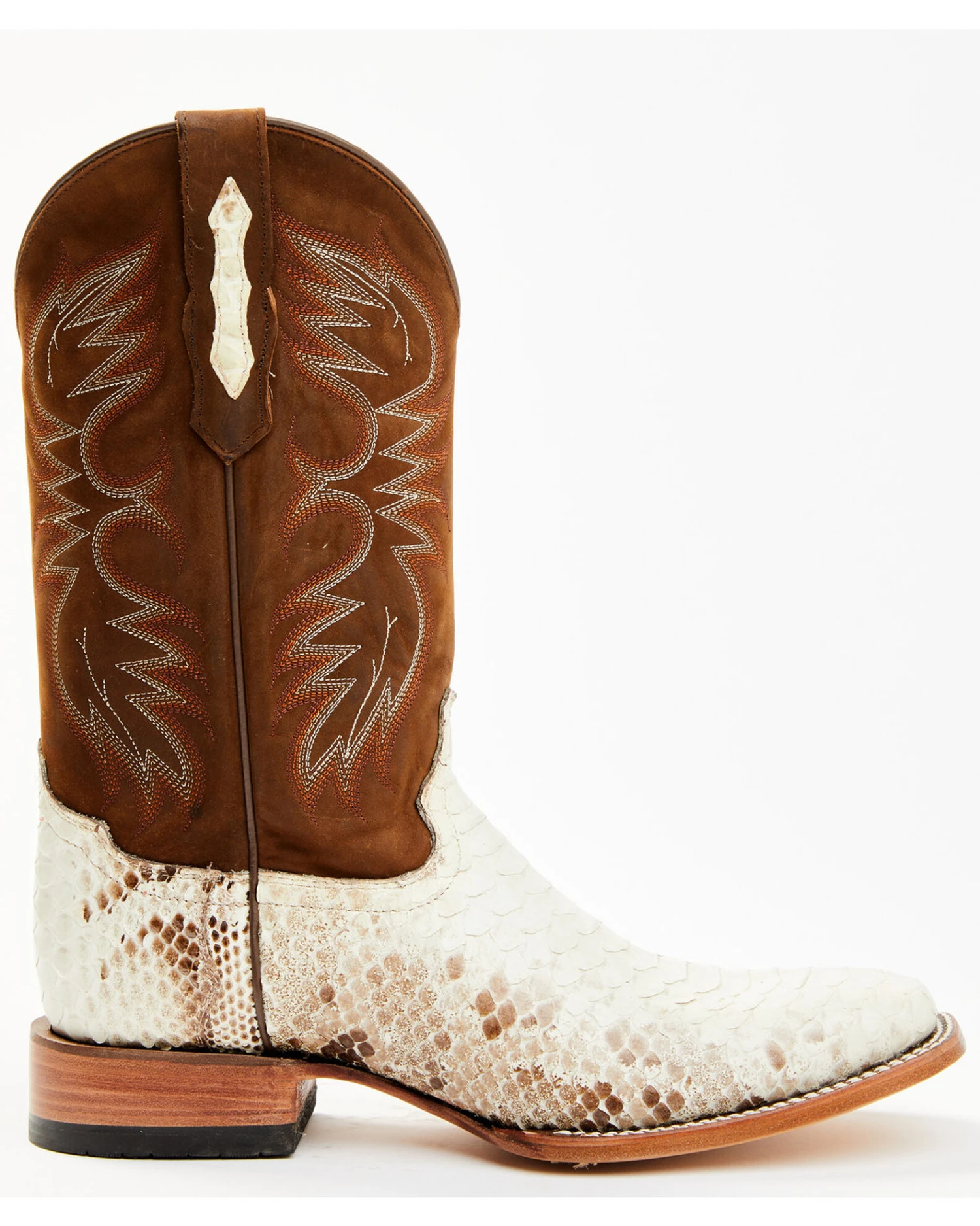 Cody James Men's Bone Python Exotic Western Boot - Broad Square Toe 4 Cody James Men's Bone Python Exotic Western Boot - Broad Square Toe - Image 2