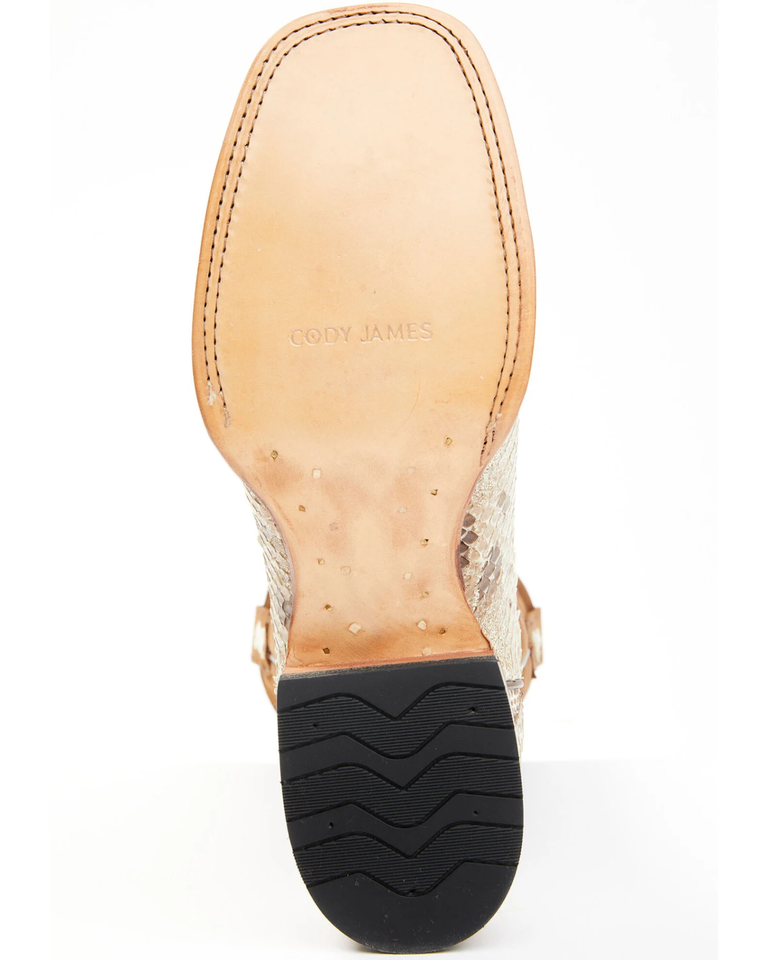 Cody James Men's Bone Python Exotic Western Boot - Broad Square Toe 9 Cody James Men's Bone Python Exotic Western Boot - Broad Square Toe - Image 7