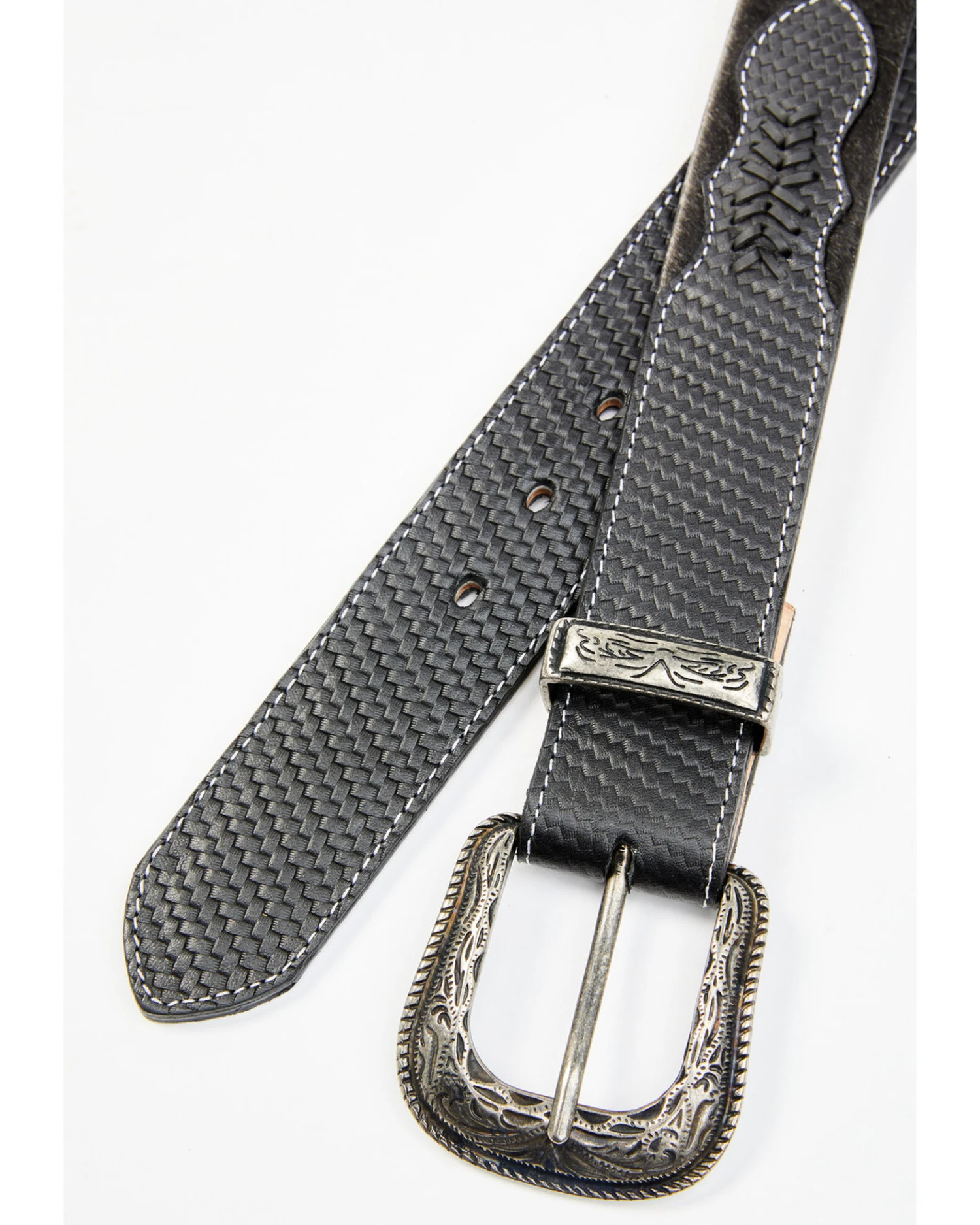 Cody James Men's Hair-On Black Western Belt 4 Cody James Men's Hair-On Black Western Belt - Image 2
