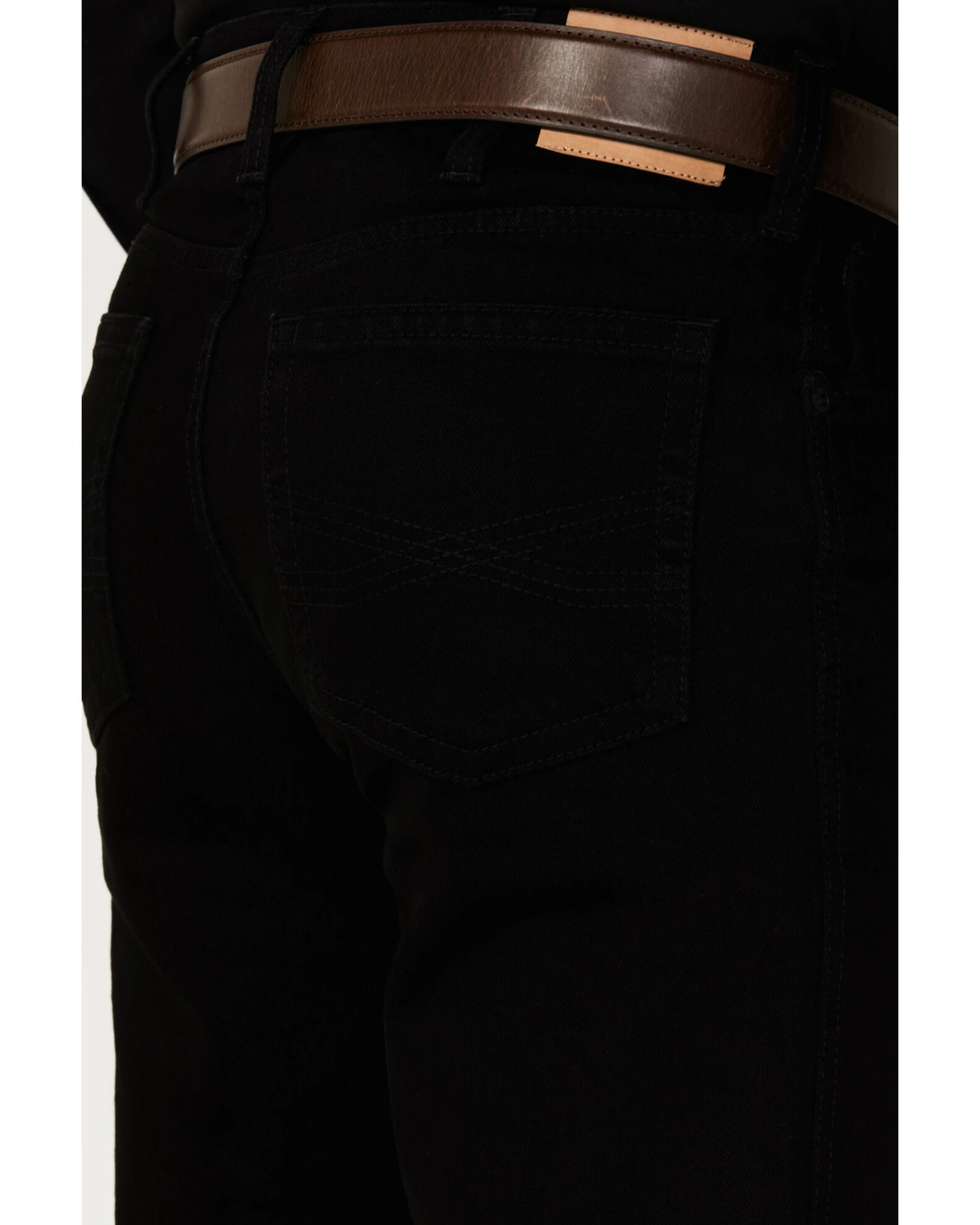 Blue Ranchwear Men's Durango Black Wash Stretch Slim Straight Jeans 4 Blue Ranchwear Men's Durango Black Wash Stretch Slim Straight Jeans - Image 2