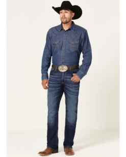 Wrangler 20X Men's Lagoon Dark Wash Vintage Slim Bootcut Jeans 9 Wrangler 20X Men's Lagoon Dark Wash Vintage Slim Bootcut Jeans -Boot Barn 2000359714 416 P1