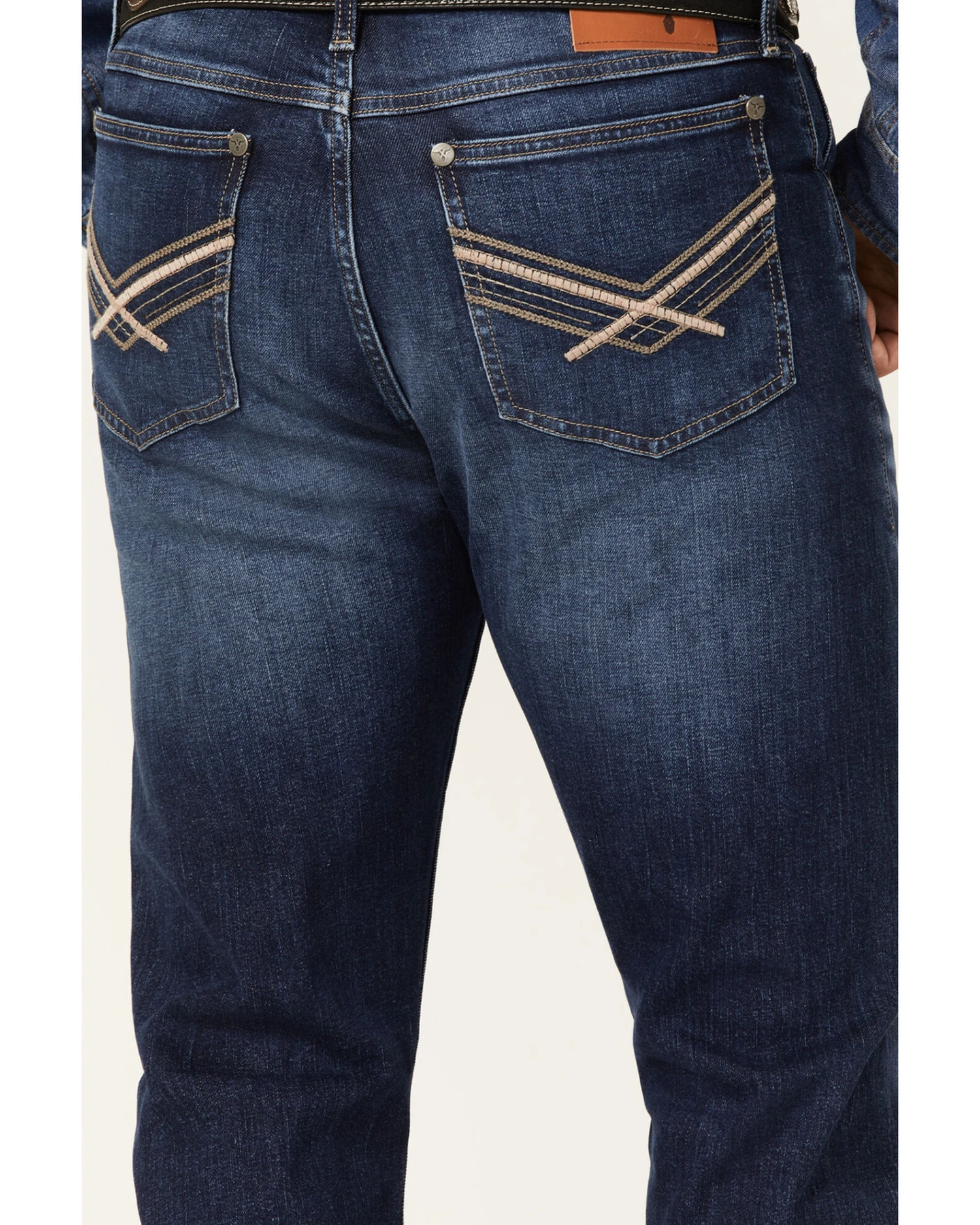 Wrangler 20X Men's Lagoon Dark Wash Vintage Slim Bootcut Jeans 4 Wrangler 20X Men's Lagoon Dark Wash Vintage Slim Bootcut Jeans - Image 2