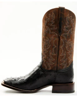 Cody James Men's Saddle Black Full-Quill Ostrich Exotic Western Boots - Broad Square Toe 11 Cody James Men's Saddle Black Full-Quill Ostrich Exotic Western Boots - Broad Square Toe -Boot Barn 2000359778 001 P3