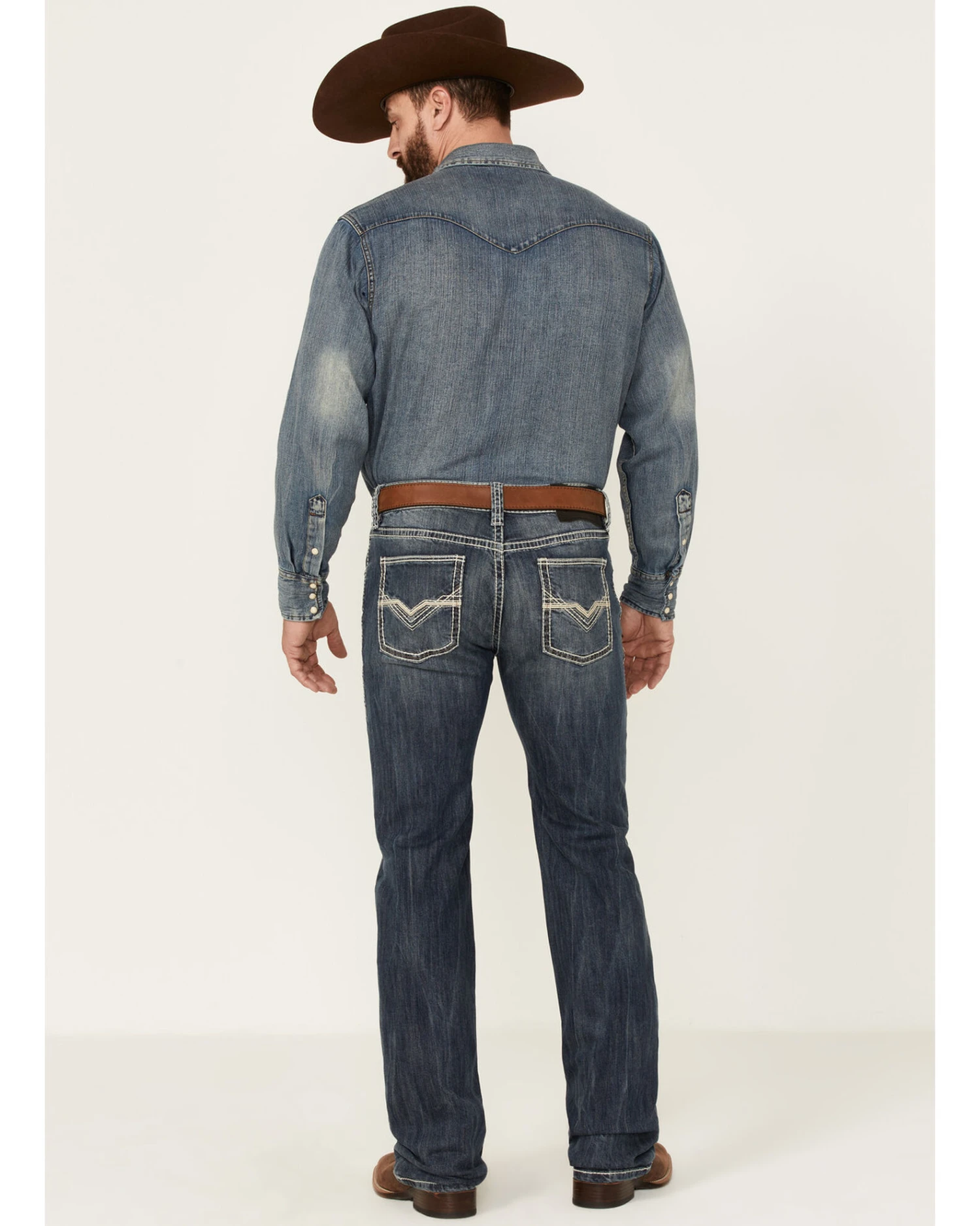 Rock & Roll Denim Men's Medium Vintage Pistol Stretch Regular Straight Jeans 3 Rock & Roll Denim Men's Medium Vintage Pistol Stretch Regular Straight Jeans