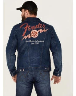 Wrangler X Fender Men's Cowboy Rockstar Patch Denim Jacket 9 Wrangler X Fender Men's Cowboy Rockstar Patch Denim Jacket -Boot Barn 2000362151 402 P4