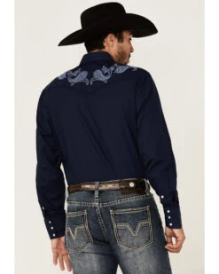 Roper Men's Solid Embroidered Yoke Long Sleeve Pearl Snap Western Shirt 8 Roper Men's Solid Embroidered Yoke Long Sleeve Pearl Snap Western Shirt -Boot Barn 2000362616 400 P4