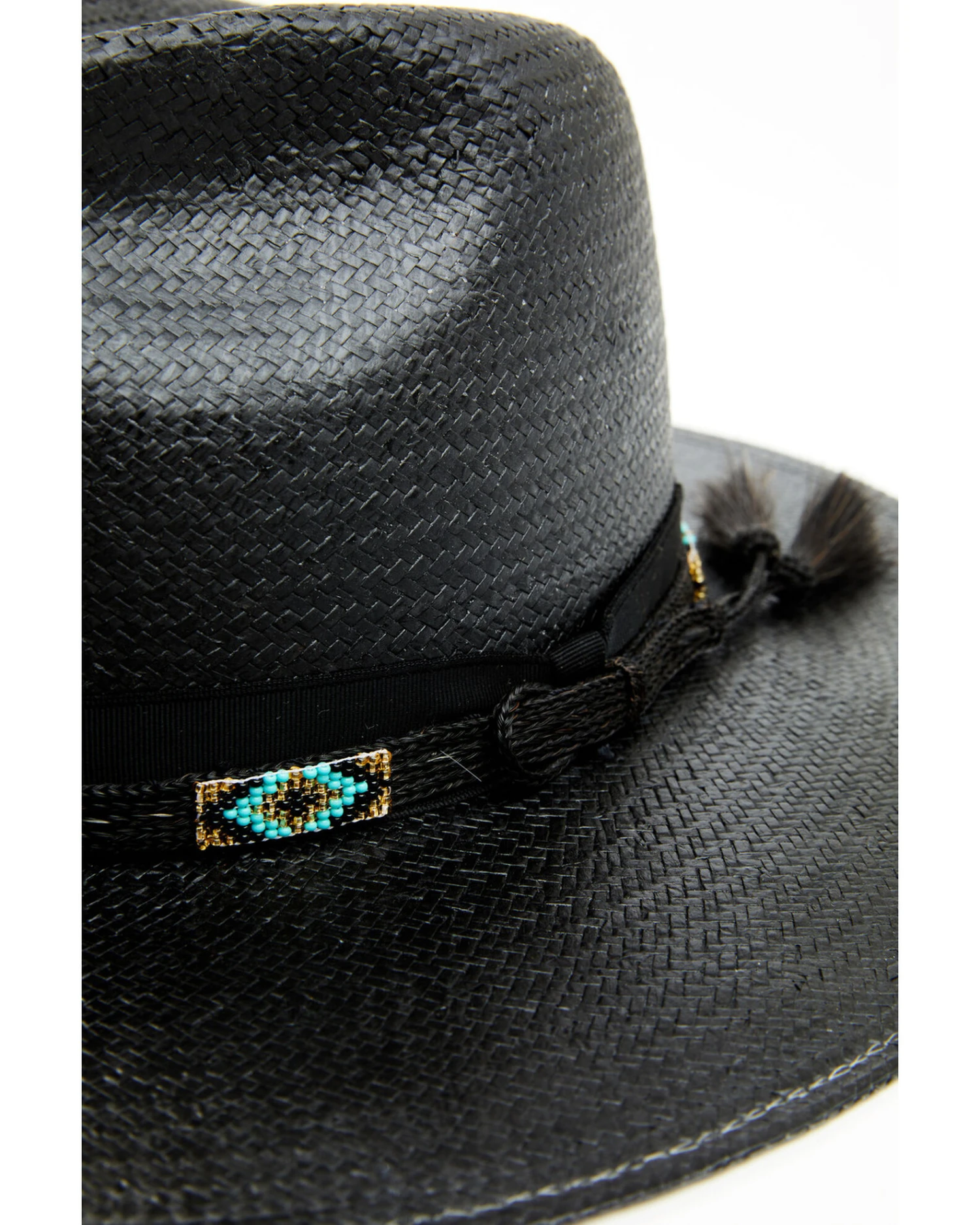 Stetson Men's Helix Beaded Western Straw Hat 4 Stetson Men's Helix Beaded Western Straw Hat - Image 2