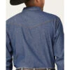 Blue Ranchwear Men's Medium Wash Long Sleeve Snap Western Denim Shirt 1 Blue Ranchwear Men's Medium Wash Long Sleeve Snap Western Denim Shirt -Boot Barn 2000364891 420 P4