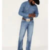 Wrangler Retro Men's Llano Light Medium Wash Stretch Slim Bootcut Jeans 2 Wrangler Retro Men's Llano Light Medium Wash Stretch Slim Bootcut Jeans -Boot Barn 2000365069 413 P1