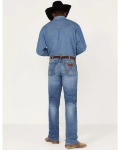 Wrangler Retro Men's Llano Light Medium Wash Stretch Slim Bootcut Jeans 9 Wrangler Retro Men's Llano Light Medium Wash Stretch Slim Bootcut Jeans -Boot Barn 2000365069 413 P3