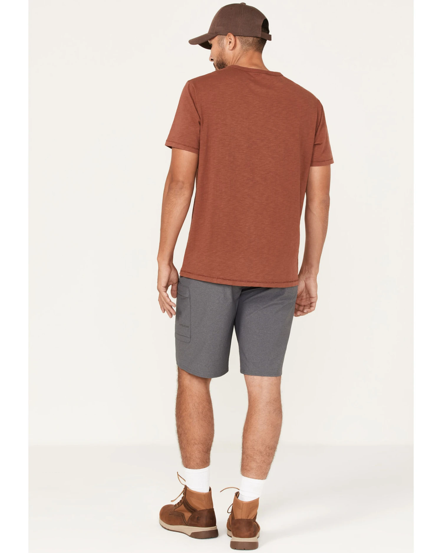 Brothers & Sons Men's Stretch Ripstop Charcoal Silm Straight Cargo Shorts 6 Brothers & Sons Men's Stretch Ripstop Charcoal Silm Straight Cargo Shorts - Image 4