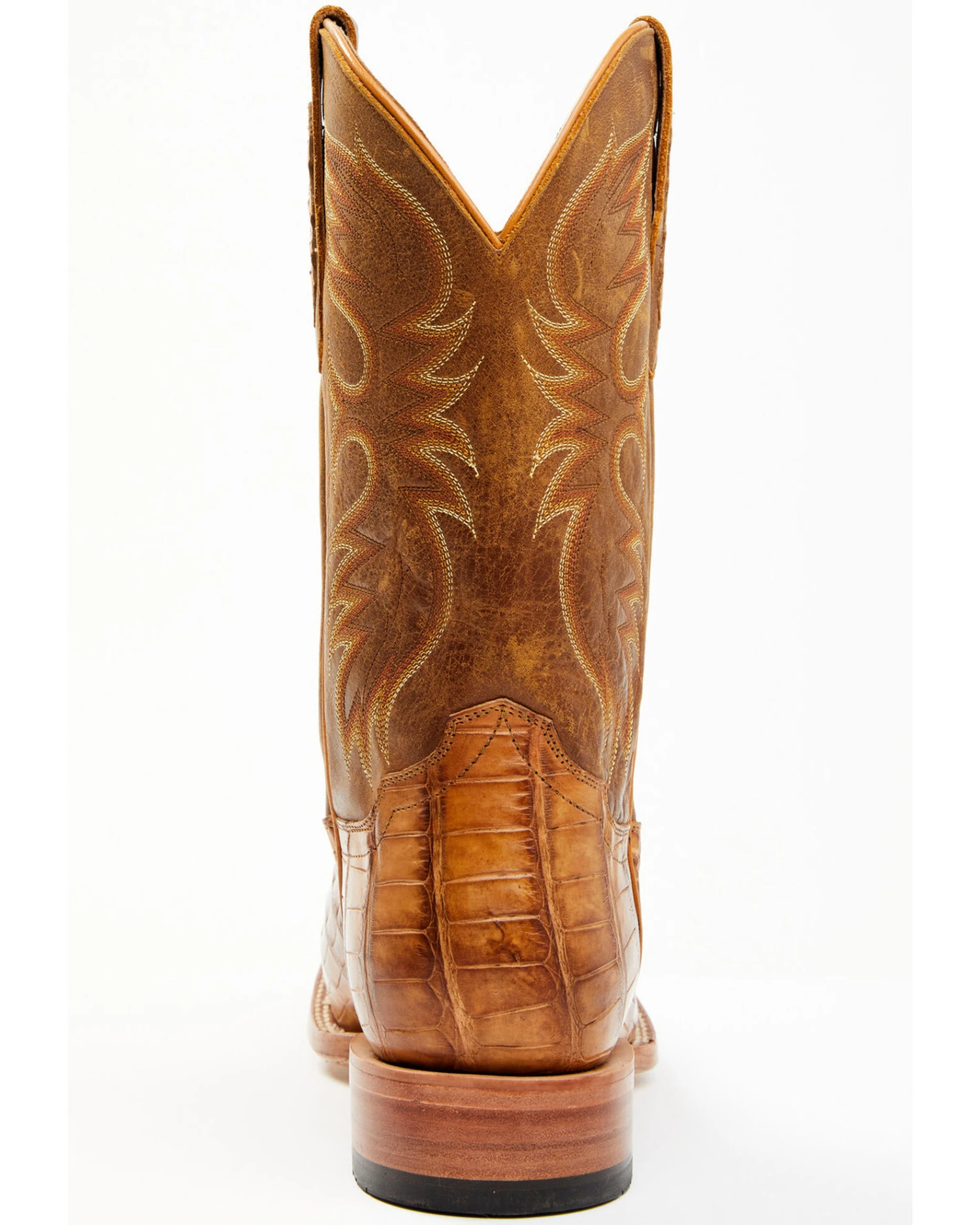 Cody James Men's Caiman Cognac 12" Exotic Western Boots - Broad Square Toe 7 Cody James Men's Caiman Cognac 12" Exotic Western Boots - Broad Square Toe - Image 5
