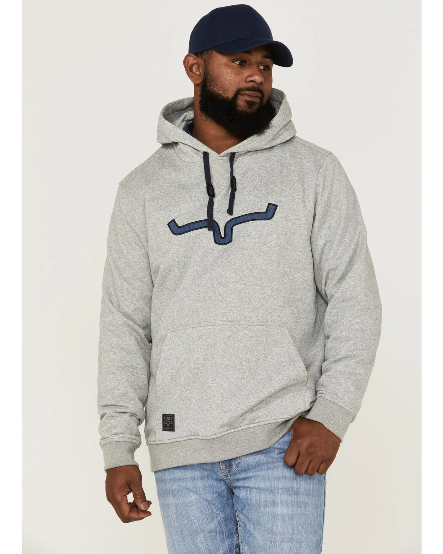 Kimes Ranch Men's TTL Heather Gray Logo Embroidered Hooded Sweatshirt 6 Kimes Ranch Men's TTL Heather Gray Logo Embroidered Hooded Sweatshirt - Image 4