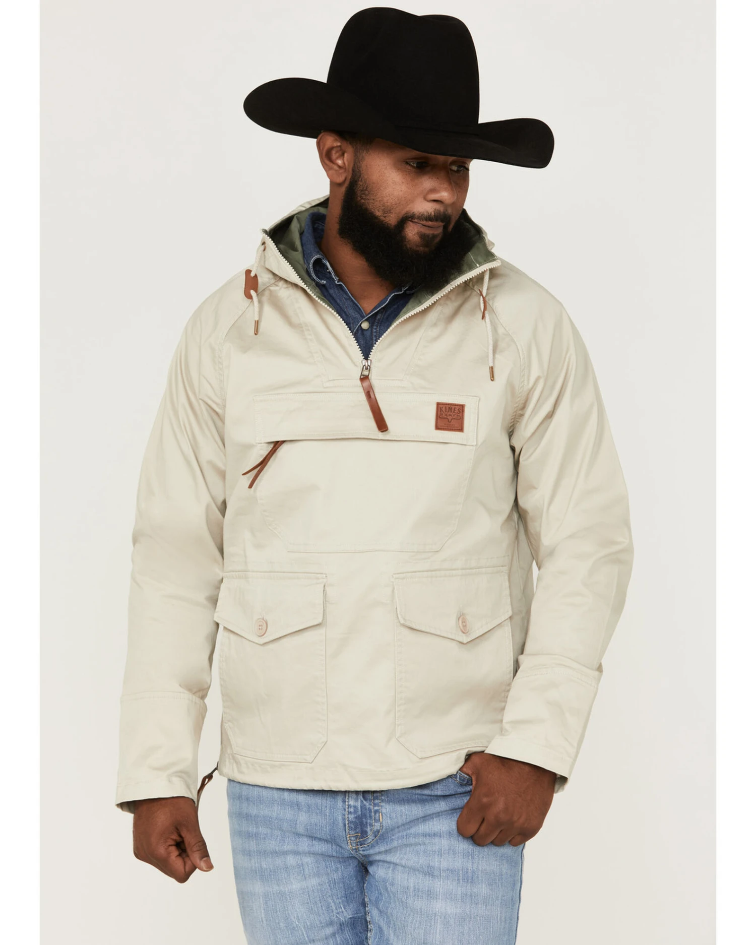 Kimes Ranch Men's Any-Day Sand 1/4 Zip Front Hooded Pullover 5 Kimes Ranch Men's Any-Day Sand 1/4 Zip Front Hooded Pullover - Image 3