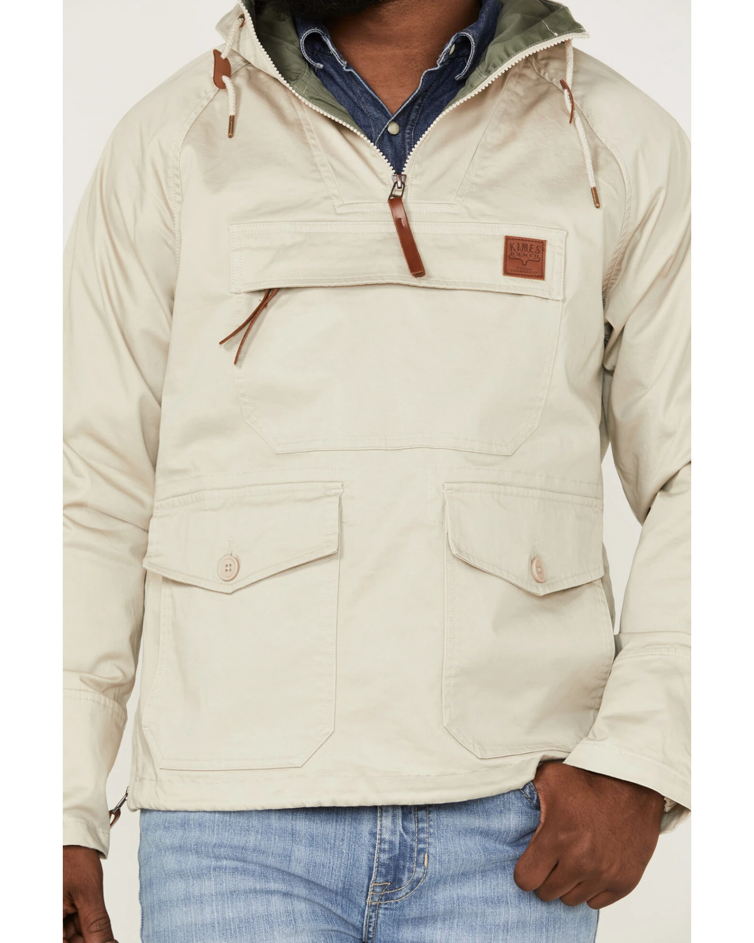 Kimes Ranch Men's Any-Day Sand 1/4 Zip Front Hooded Pullover 6 Kimes Ranch Men's Any-Day Sand 1/4 Zip Front Hooded Pullover - Image 4