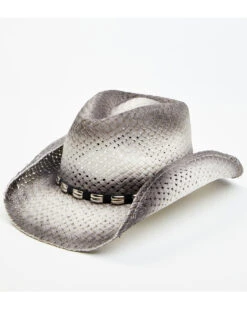 Cody James Men's Ombre Gray Bartolome Straw Hat