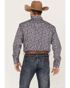 Roper Men's Liberty Bell Paisley Print Long Sleeve Pearl Snap Western Shirt 8 Roper Men's Liberty Bell Paisley Print Long Sleeve Pearl Snap Western Shirt -Boot Barn 2000370629 640 P4