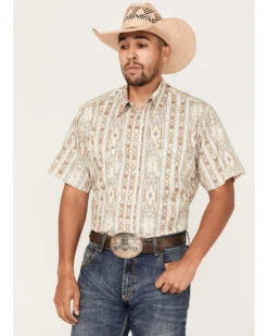 Tin Haul Men's Wallpaper Southwestern Print Short Sleeve Pearl Snap Western Shirt 9 Tin Haul Men's Wallpaper Southwestern Print Short Sleeve Pearl Snap Western Shirt -Boot Barn 2000370645 020 P1