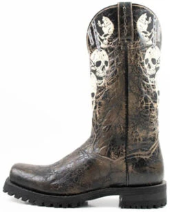 Dan Post Men's Skulls Motorcycle Western Boot - Square Toe 10 Dan Post Men's Skulls Motorcycle Western Boot - Square Toe -Boot Barn 2000371083 001 P3