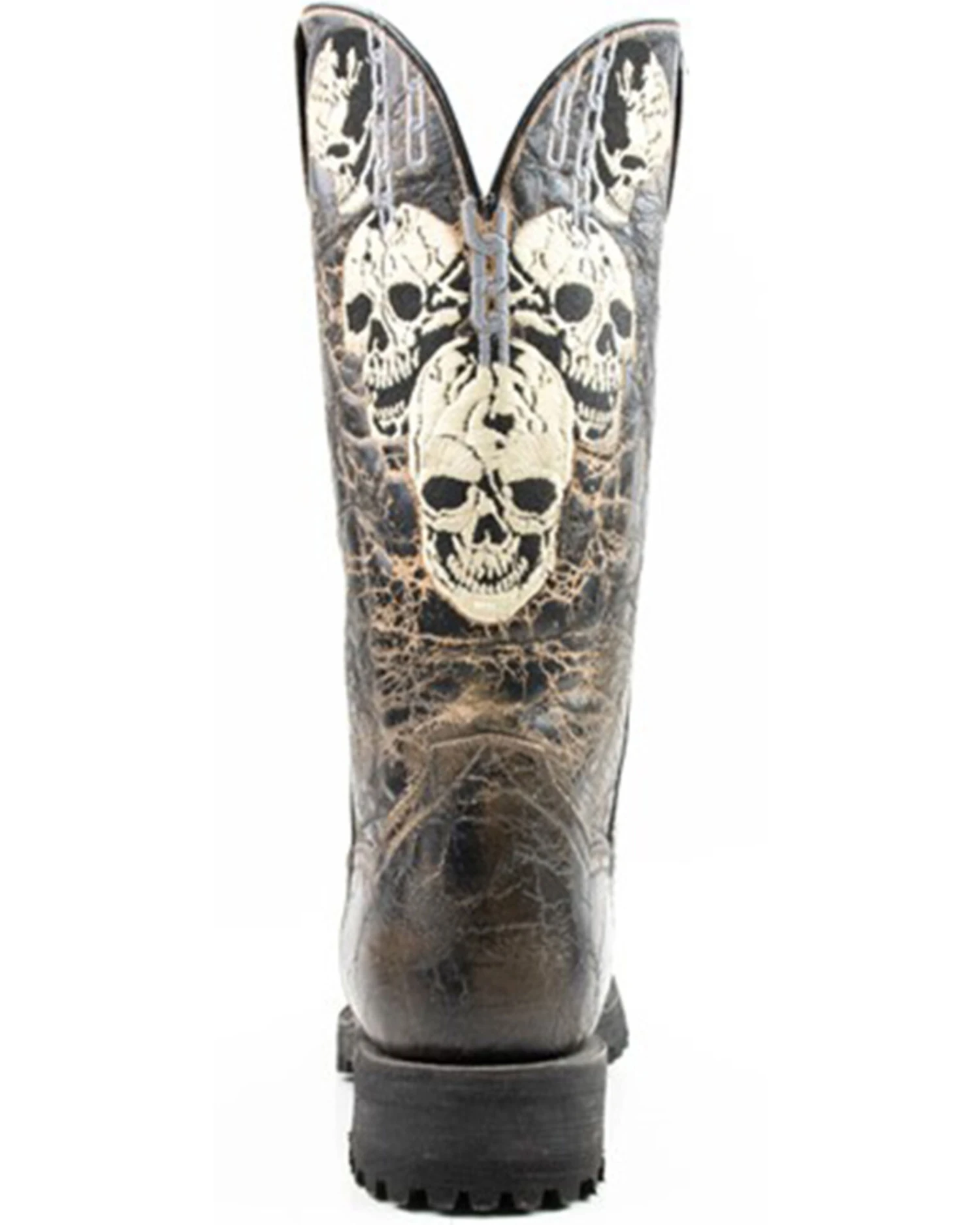 Dan Post Men's Skulls Motorcycle Western Boot - Square Toe 6 Dan Post Men's Skulls Motorcycle Western Boot - Square Toe - Image 4