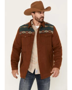 Moonshine Spirit Men's Jarvis Southwestern Wool Shacket 8 Moonshine Spirit Men's Jarvis Southwestern Wool Shacket -Boot Barn 2000373955 200 P1