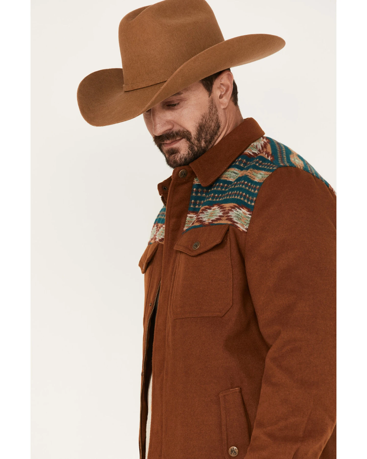 Moonshine Spirit Men's Jarvis Southwestern Wool Shacket 4 Moonshine Spirit Men's Jarvis Southwestern Wool Shacket - Image 2