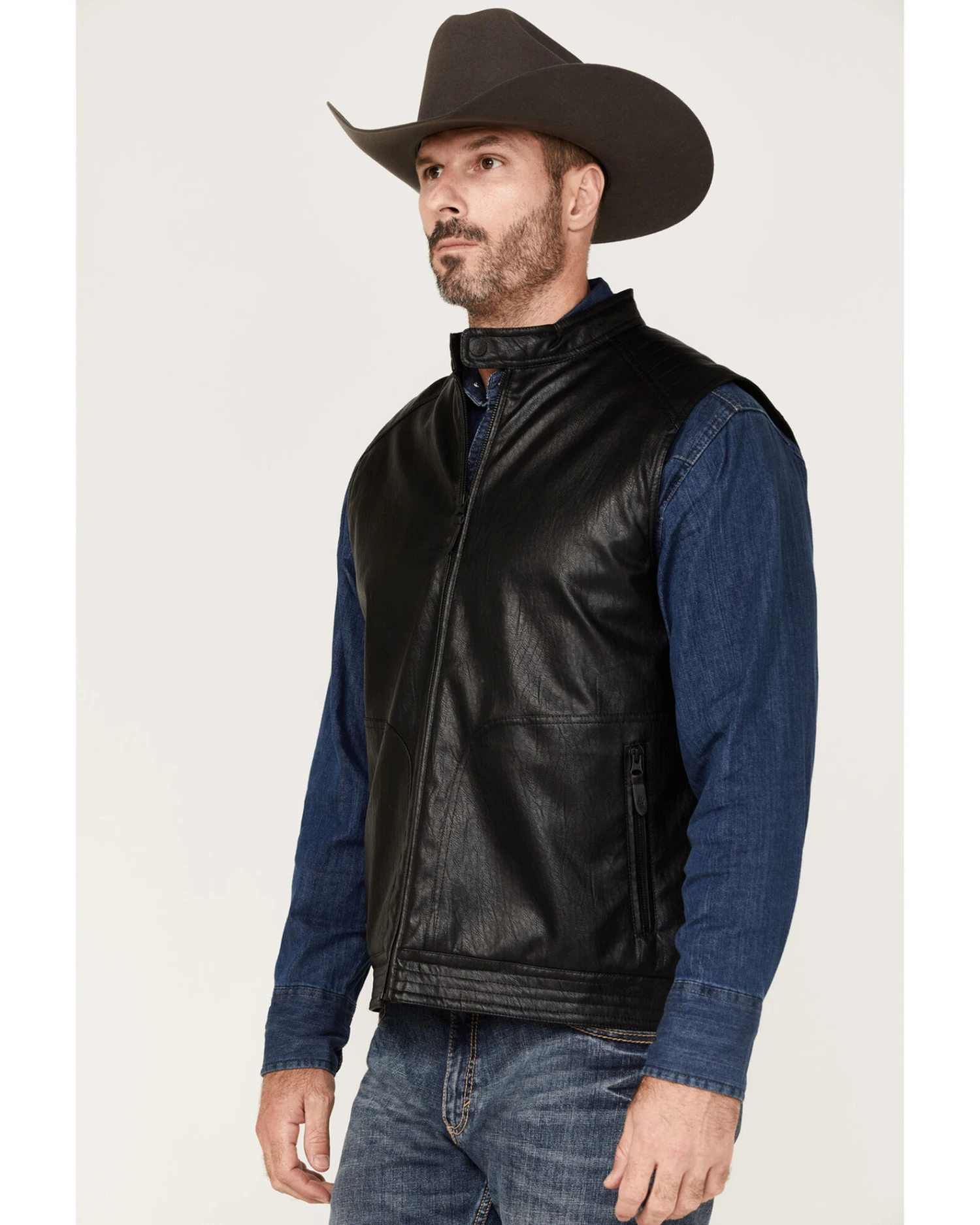 Moonshine Spirit Men's Slaton Biker Vest 5 Moonshine Spirit Men's Slaton Biker Vest - Image 4