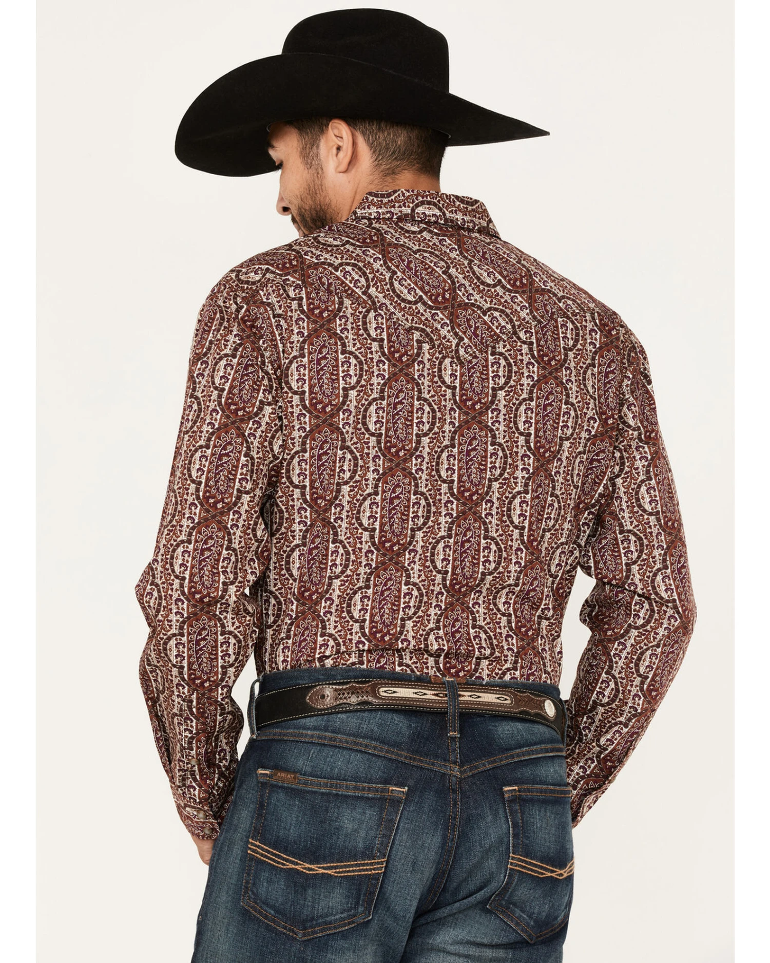 Moonshine Spirit Men's Sundays Best Paisley Stripe Snap Western Shirt 5 Moonshine Spirit Men's Sundays Best Paisley Stripe Snap Western Shirt - Image 3