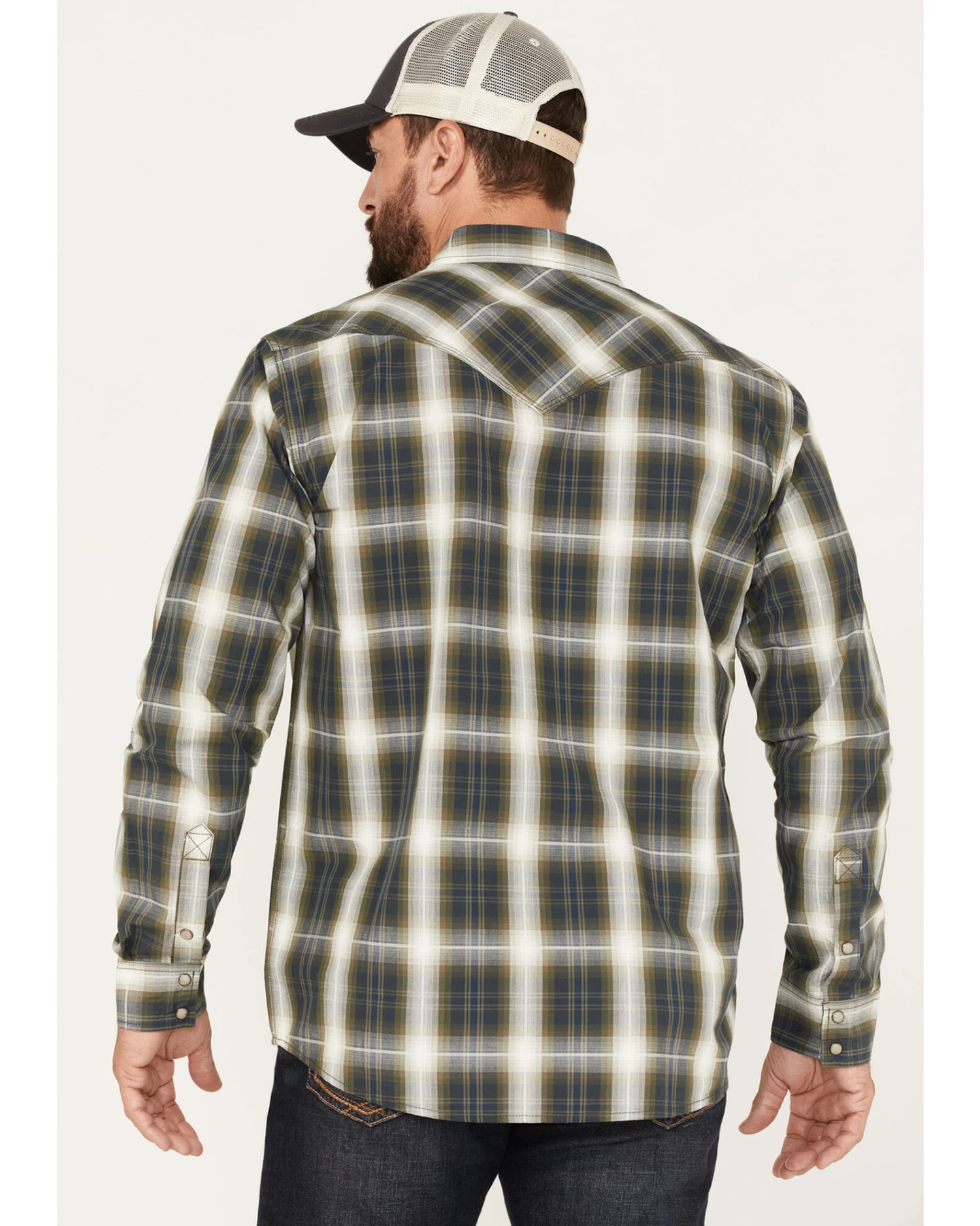 Moonshine Spirit Men's All Day Long Large Plaid Snap Western Shirt 5 Moonshine Spirit Men's All Day Long Large Plaid Snap Western Shirt - Image 3