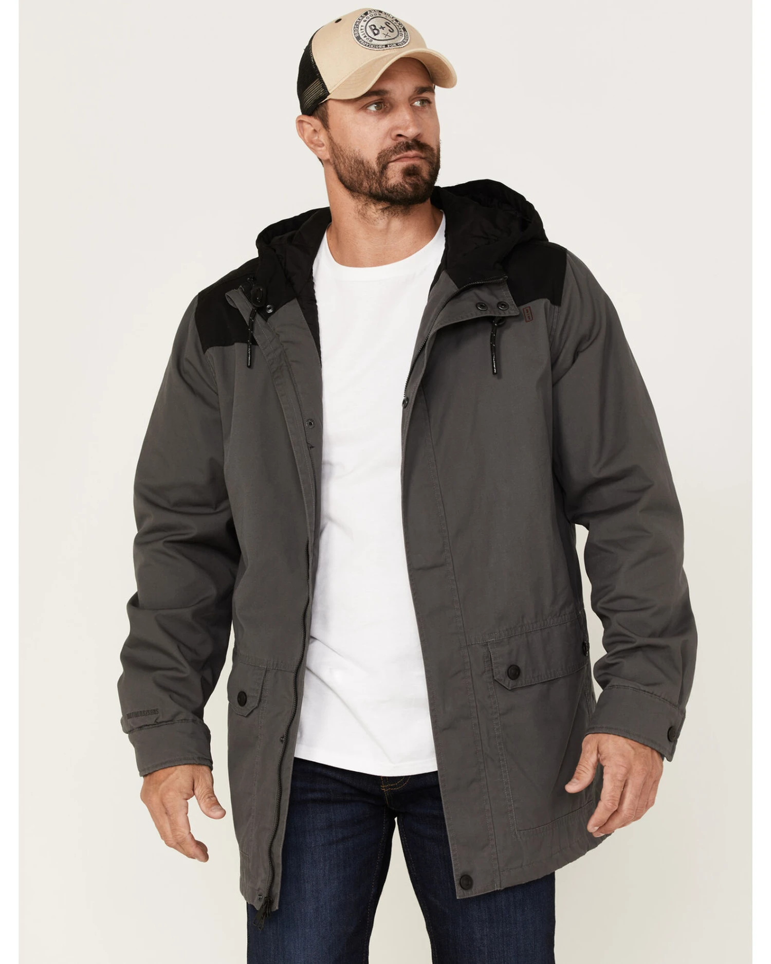 Brothers & Sons Men's Cruiser Waxed Canvas Hooded Jacket 5 Brothers & Sons Men's Cruiser Waxed Canvas Hooded Jacket - Image 3