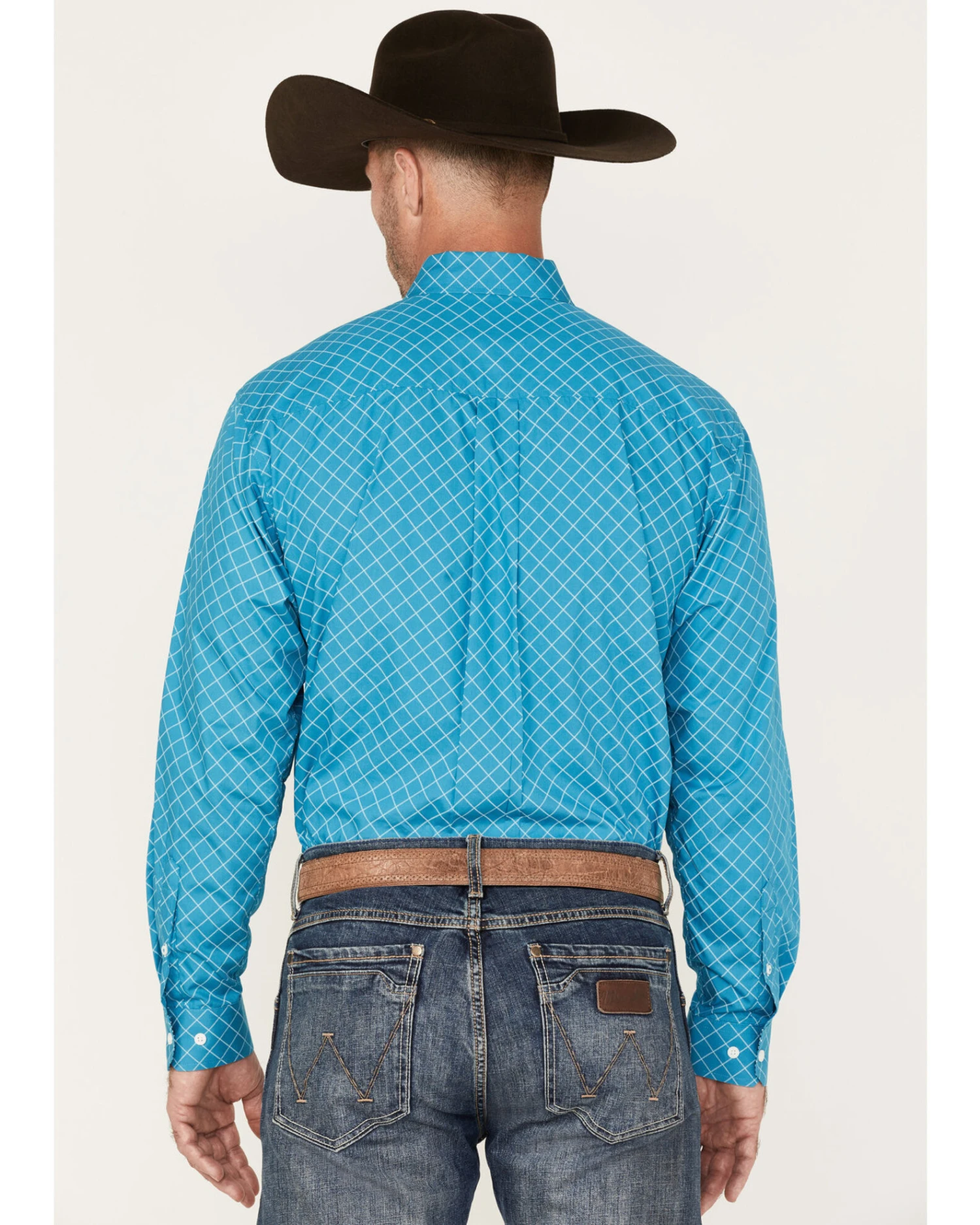 Cinch Men's All-Over Diamond Print Button Down Western Shirt 6 Cinch Men's All-Over Diamond Print Button Down Western Shirt - Image 4