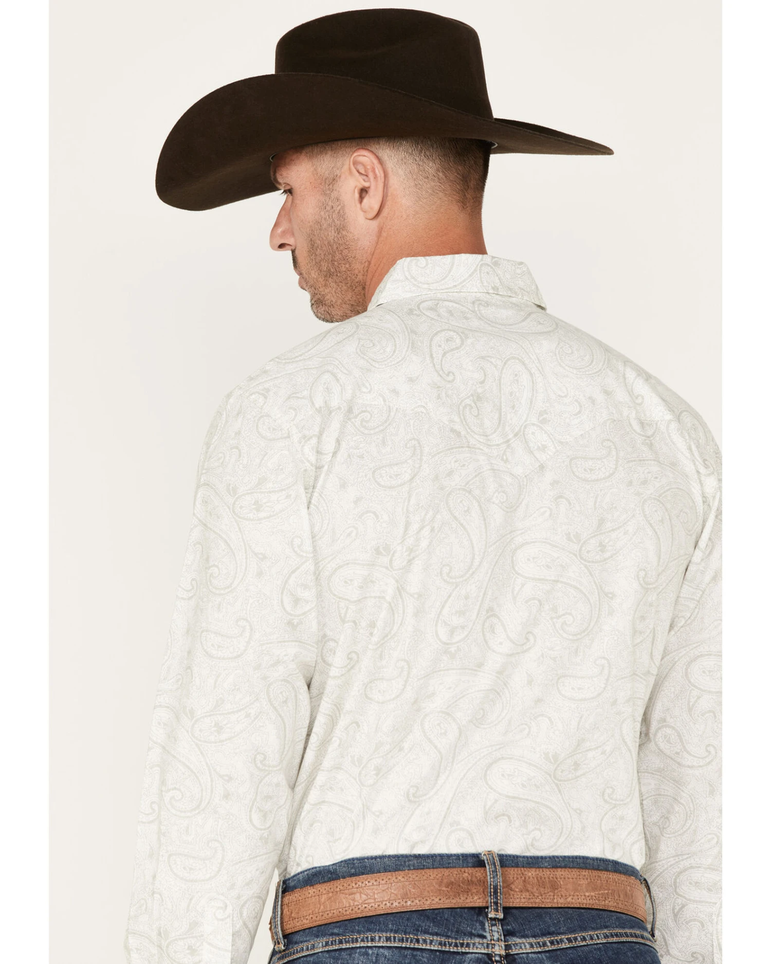 Cinch Men's Modern Fit Large Paisley Print Long Sleeve Snap Western Shirt 5 Cinch Men's Modern Fit Large Paisley Print Long Sleeve Snap Western Shirt - Image 3