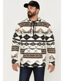 Powder River Outfitters Men's 1/4 Zip Southwestern Print Hooded Sweatshirt 8 Powder River Outfitters Men's 1/4 Zip Southwestern Print Hooded Sweatshirt -Boot Barn 2000376230 101 P1