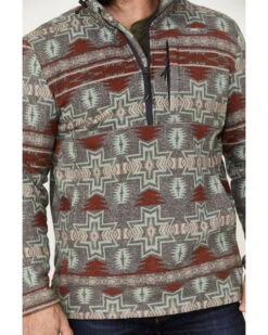 Powder River Outfitters Men's 1/2 Zip Southwestern Print Fleece Sweatshirt 8 Powder River Outfitters Men's 1/2 Zip Southwestern Print Fleece Sweatshirt -Boot Barn 2000376231 022 P3