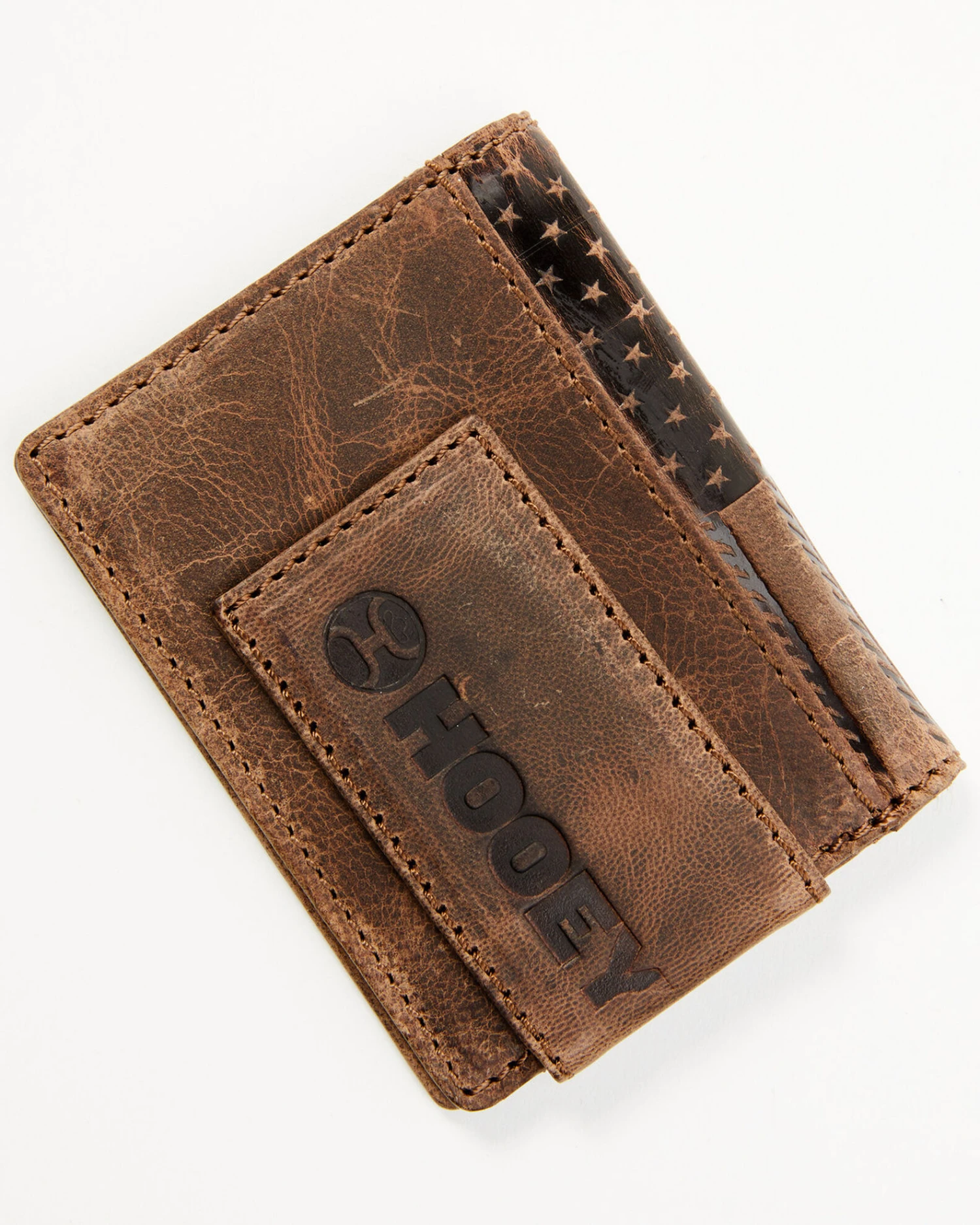 Hooey Men's Brown Liberty Rope Embossed Bi-Fold Money Clip Wallet 5 Hooey Men's Brown Liberty Rope Embossed Bi-Fold Money Clip Wallet - Image 3