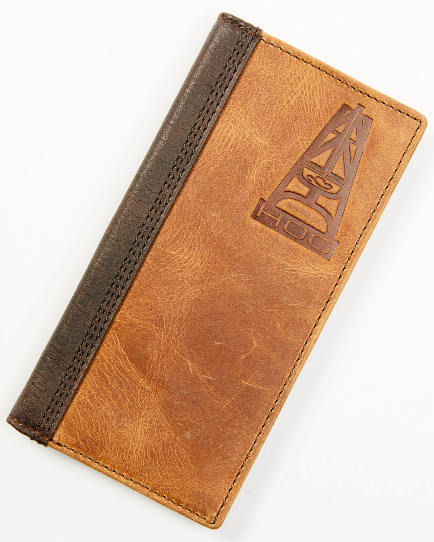 Hooey Men's Brown Logo Embossed Rodeo Wallet 3 Hooey Men's Brown Logo Embossed Rodeo Wallet