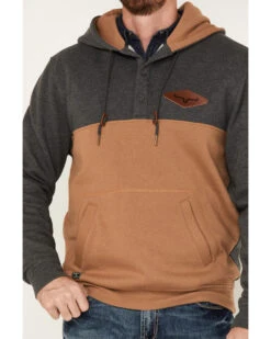 Kimes Ranch Men's Ogden 1/4 Button Hooded Pullover 9 Kimes Ranch Men's Ogden 1/4 Button Hooded Pullover -Boot Barn 2000377177 022 P3