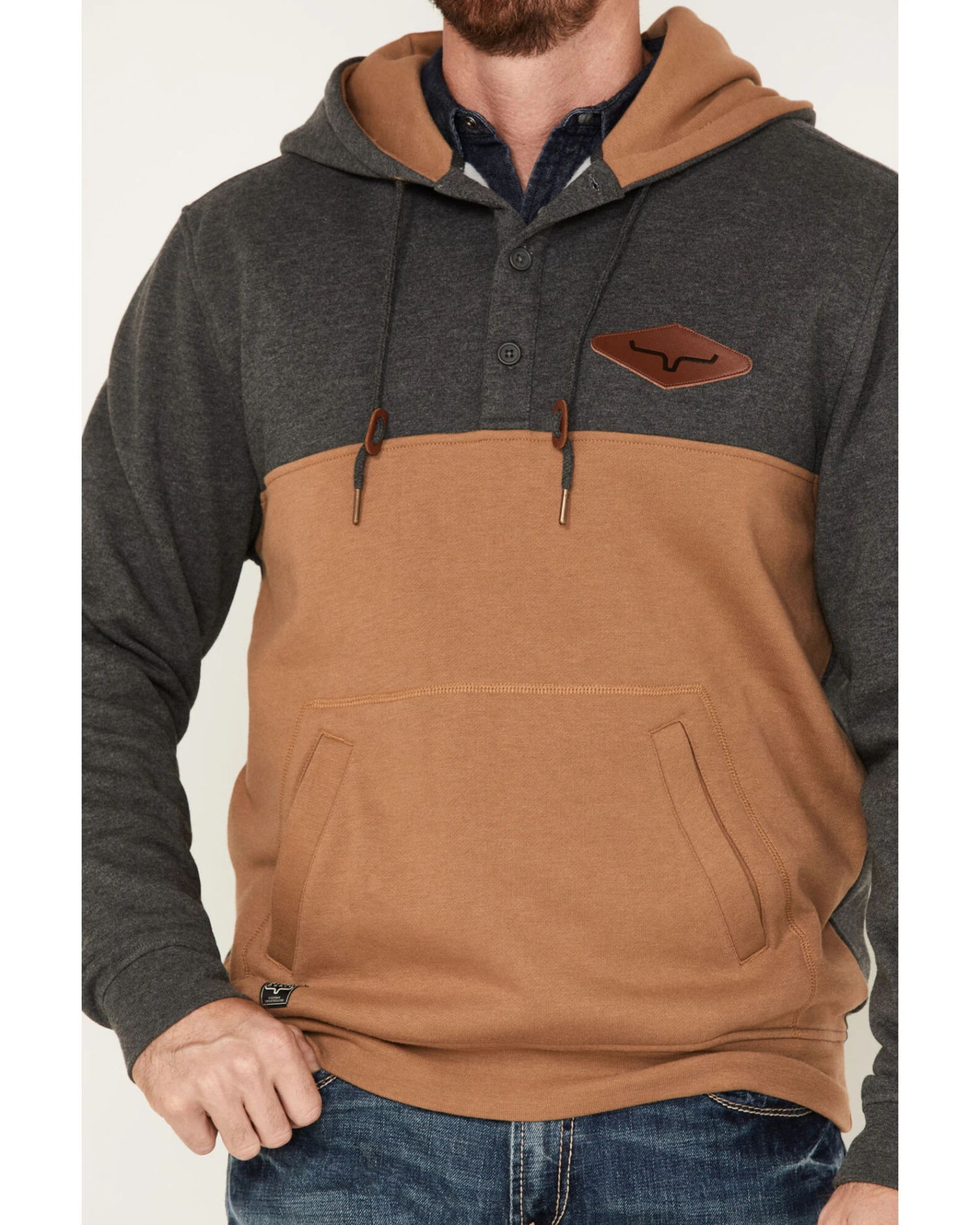 Kimes Ranch Men's Ogden 1/4 Button Hooded Pullover 6 Kimes Ranch Men's Ogden 1/4 Button Hooded Pullover - Image 4