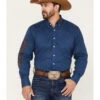 Resistol Men's Arrow Solid Logo Button Down Western Shirt 1 Resistol Men's Arrow Solid Logo Button Down Western Shirt -Boot Barn 2000380422 400 P1