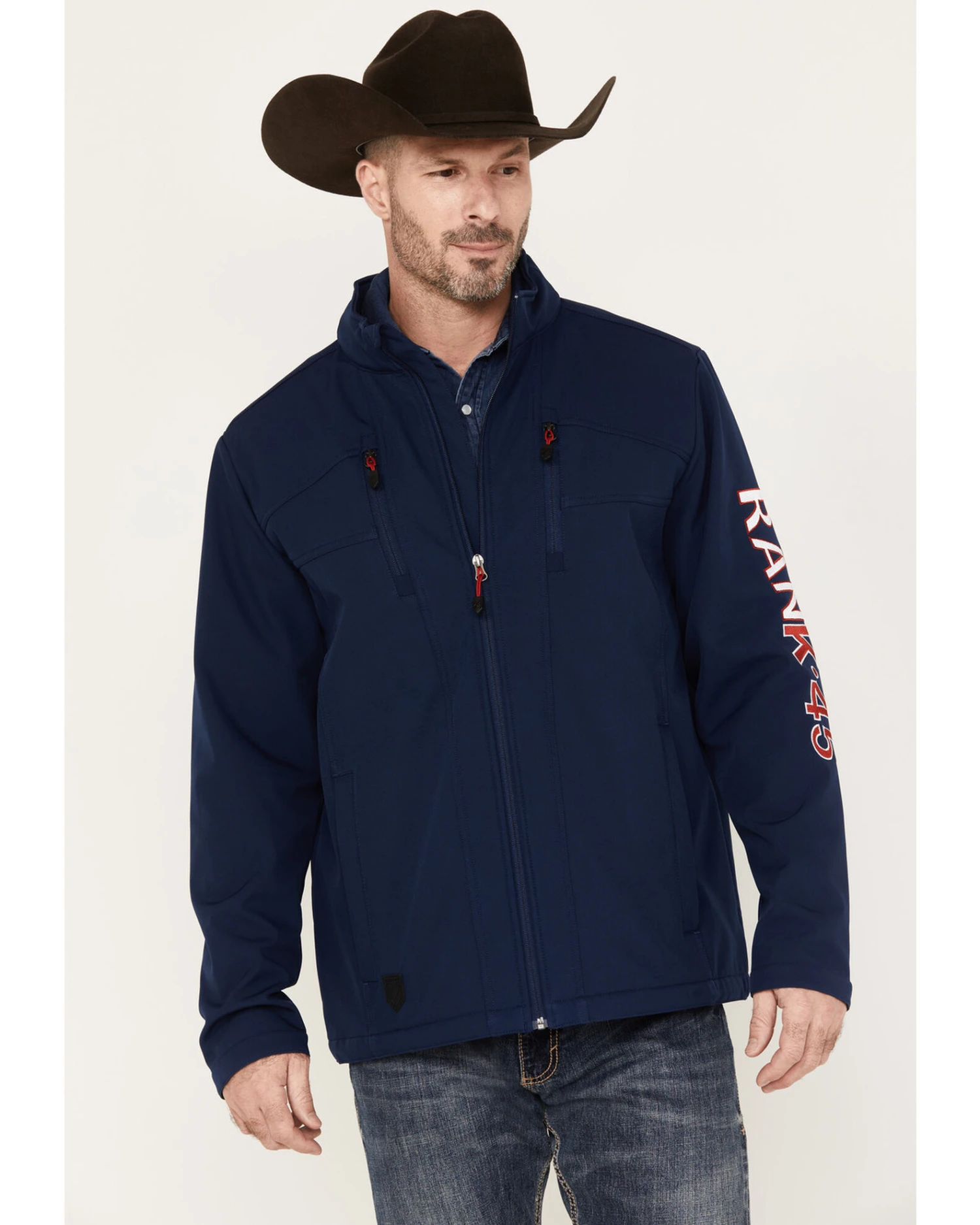 RANK 45 Men's Arlington Embroidered Softshell Jacket 5 RANK 45 Men's Arlington Embroidered Softshell Jacket - Image 3